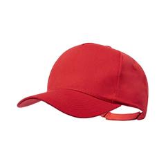 Vue Casquette Pickot de couleur rouge| Krokrodeal