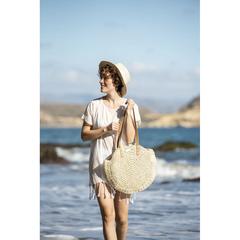 Vue Chapeau Randolf de couleur beige| Krokrodeal