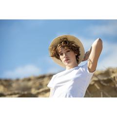 Vue Chapeau Randolf de couleur beige| Krokrodeal