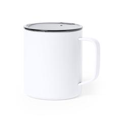 Vue Tasse Thermique Hanna de couleur blanc| Krokrodeal