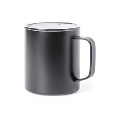 Vue Tasse Thermique Hanna de couleur noir| Krokrodeal