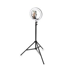 Vue Trépied Anneau Lumineux Kristen de couleur noir| Krokrodeal