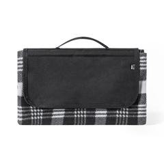 Vue Couverture Picnic Zaralex de couleur gris| Krokrodeal