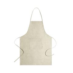 Vue Tablier Leiza de couleur beige| Krokrodeal