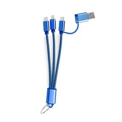 Vue Câble de Charge Frecles de couleur bleu| Krokrodeal