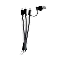 Vue Câble de Charge Frecles de couleur noir| Krokrodeal