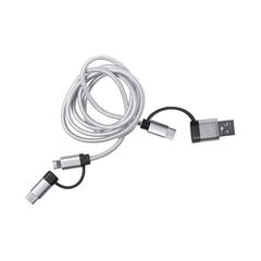 Vue Câble de Charge Trentex de couleur gris| Krokrodeal