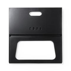 Vue Barbecue Hermut de couleur noir| Krokrodeal