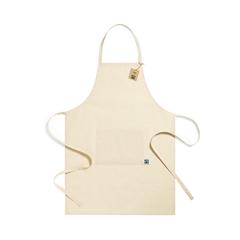 Vue Tablier Zowi Fairtrade de couleur beige| Krokrodeal