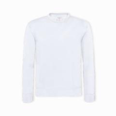 Vue Sweat-Shirt Adulte Sendex de couleur blanc| Krokrodeal