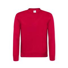 Vue Sweat-Shirt Adulte Sendex de couleur rouge| Krokrodeal