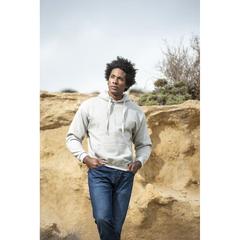 Vue Sweat-Shirt à Capuche Adulte Harnix de couleur gris| Krokrodeal