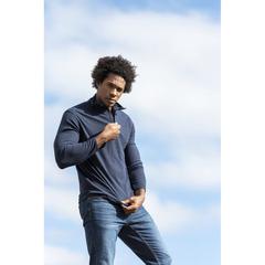 Vue Veste Mesiox de couleur bleu| Krokrodeal