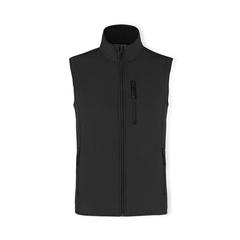 Vue Gilet Jandro de couleur noir| Krokrodeal