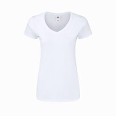 Vue T-Shirt Femme Blanc Iconic V-Neck de couleur blanc| Krokrodeal