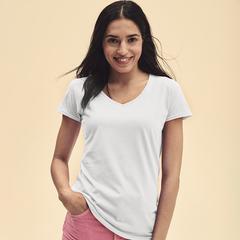 Vue générale T-Shirt Femme Blanc Iconic V-Neck | Krokrodeal