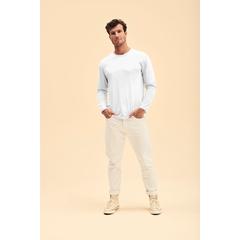 Vue générale T-Shirt Adulte Blanc Iconic Long Sleeve T | Krokrodeal