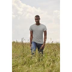 Vue T-Shirt Adulte Couleur Iconic de couleur bleu| Krokrodeal