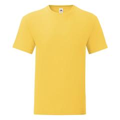 Vue T-Shirt Adulte Couleur Iconic de couleur jaune| Krokrodeal