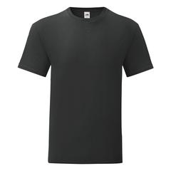 Vue T-Shirt Adulte Couleur Iconic de couleur noir| Krokrodeal