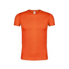 Vue T-Shirt Adulte Couleur Iconic de couleur orange| Krokrodeal
