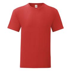 Vue T-Shirt Adulte Couleur Iconic de couleur rouge| Krokrodeal