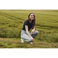 Vue T-Shirt Femme Couleur Iconic de couleur bleu| Krokrodeal