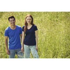Vue T-Shirt Adulte Couleur Iconic V-Neck de couleur bleu| Krokrodeal