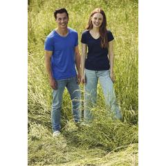 Vue T-Shirt Adulte Couleur Iconic V-Neck de couleur bleu| Krokrodeal