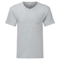Vue T-Shirt Adulte Couleur Iconic V-Neck de couleur gris| Krokrodeal