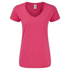 Vue T-Shirt Femme Couleur Iconic V-Neck de couleur rose| Krokrodeal