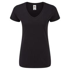 Vue T-Shirt Femme Couleur Iconic V-Neck de couleur noir| Krokrodeal