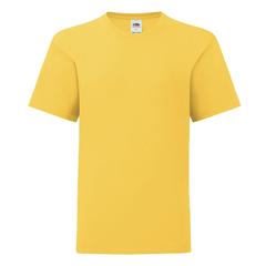 Vue T-Shirt Enfant Couleur Iconic de couleur jaune| Krokrodeal