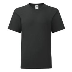 Vue T-Shirt Enfant Couleur Iconic de couleur noir| Krokrodeal
