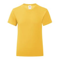 Vue T-Shirt Enfant Couleur Iconic de couleur jaune| Krokrodeal