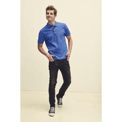 Vue Polo Adulte Couleur Original de couleur bleu| Krokrodeal