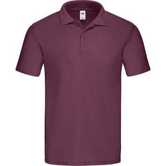 Vue Polo Adulte Couleur Original de couleur rouge| Krokrodeal