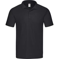 Vue Polo Adulte Couleur Original de couleur noir| Krokrodeal