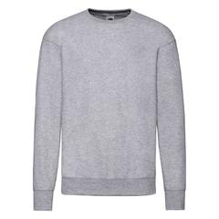 Vue Sweat-Shirt Adulte Lightweight Set-In S de couleur gris| Krokrodeal