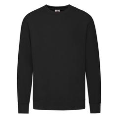 Vue Sweat-Shirt Adulte Lightweight Set-In S de couleur noir| Krokrodeal
