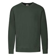 Vue Sweat-Shirt Adulte Lightweight Set-In S de couleur vert| Krokrodeal
