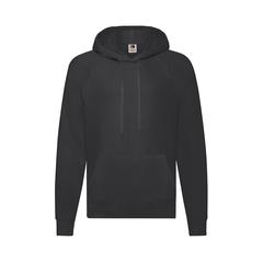 Vue Sweat-Shirt Adulte Lightweight Hooded S de couleur noir| Krokrodeal