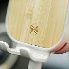 Vue Support Chargeur Yaben de couleur blanc| Krokrodeal