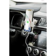 Vue Support Chargeur Yaben de couleur blanc| Krokrodeal