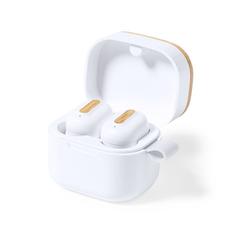 Vue Écouteurs Zoe de couleur blanc| Krokrodeal