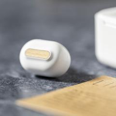 Vue Écouteurs Zoe de couleur blanc| Krokrodeal