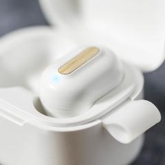 Vue Écouteurs Zoe de couleur blanc| Krokrodeal