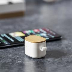 Vue Écouteurs Zoe de couleur blanc| Krokrodeal