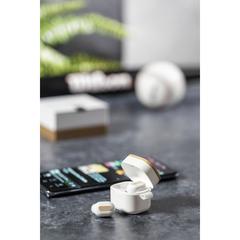 Vue Écouteurs Zoe de couleur blanc| Krokrodeal