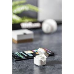 Vue Écouteurs Zoe de couleur blanc| Krokrodeal